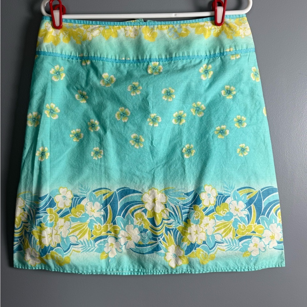 Tracy Evan's Limited Tropical Miniskirt 100% Cotton Womens Sz 11